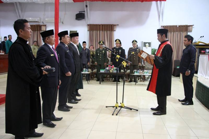 Peresmian Pimpinan DPRD Kabupaten Tana Tidung Masa Jabatan 2019-2024